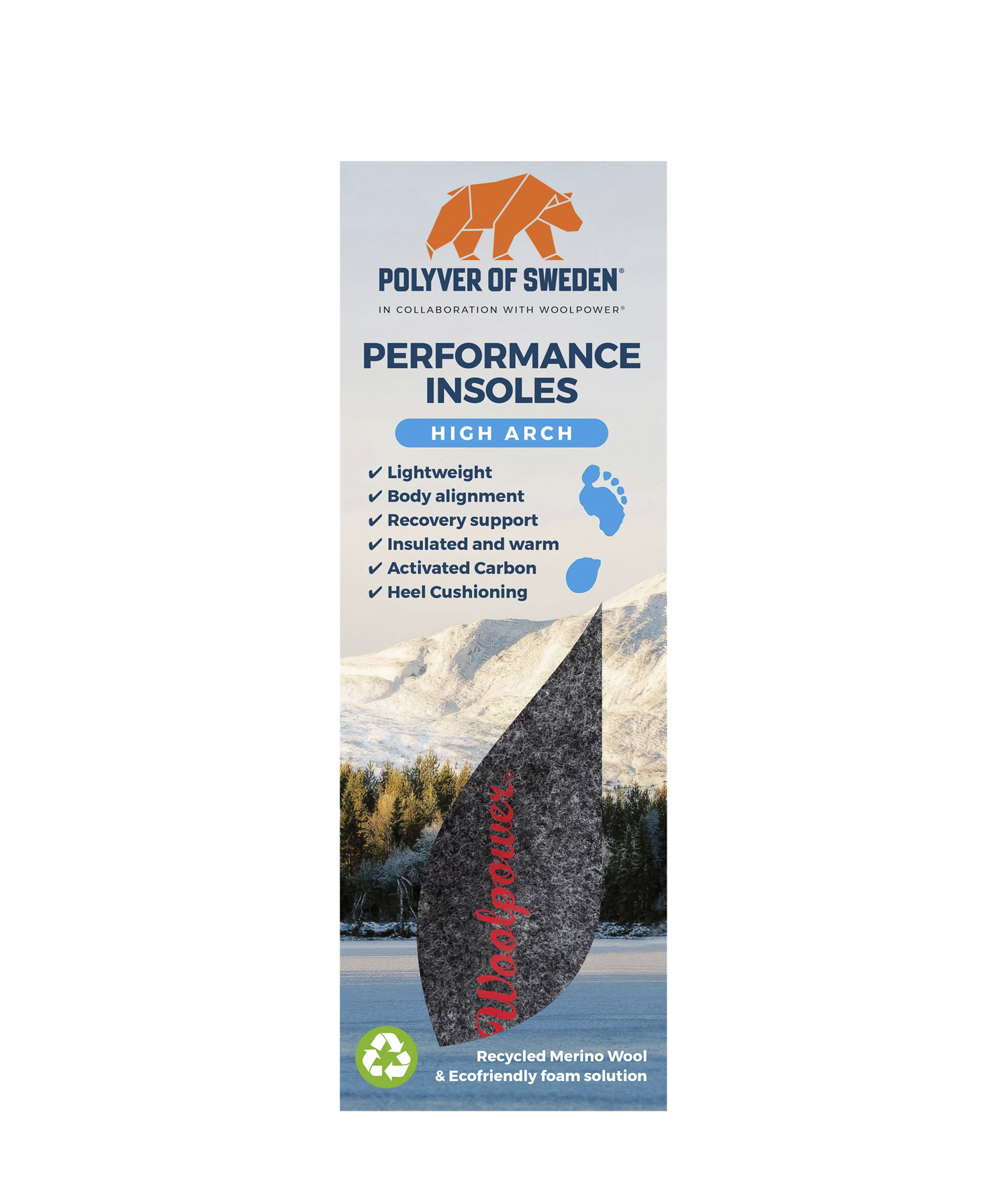 Woolpower insoles HIGH ARCH